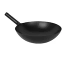 16-inch Japanese cast iron wok from KT Supply with curved base and welded handles