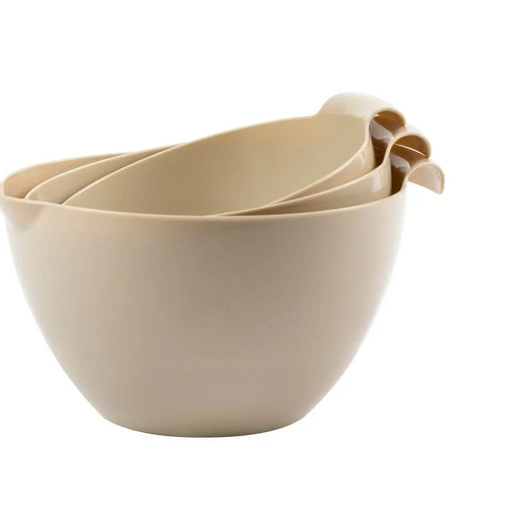 Linden Sweden BIO-Natural Mixing Bowls Beige (Set of 3)