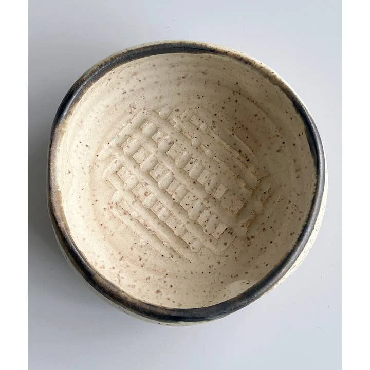 Gina DeSantis Ceramics Luna Garlic Grater Bowl