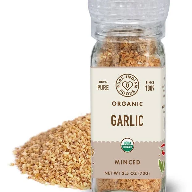 Pure Indian Foods Garlic Minced Certified Organic