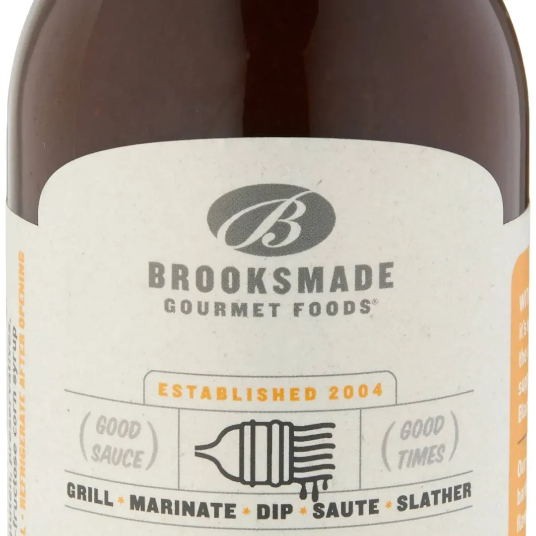 Bottle of Georgia Sweet BBQ Sauce with label and ingredients