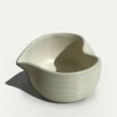 Health Bar cream-white ceramic mixing bowl handmade in Portugal