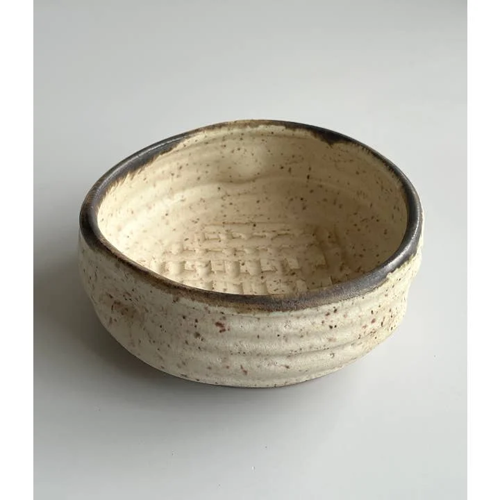 Gina DeSantis Ceramics Luna Garlic Grater Bowl - Image 2