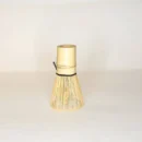 Natural bamboo matcha whisk with fine prongs for tea frothing