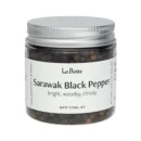 Jar of La Boîte Sarawak black peppercorns from Malaysia