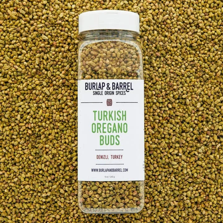 Burlap & Barrel Turkish Oregano Buds (Foodservice Container, Hand-Picked)