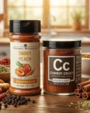 Smoky Peach Rub and Cowboy Crust Espresso