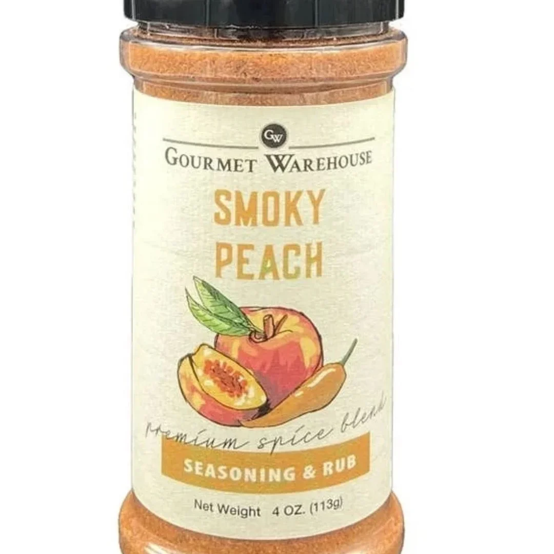Smoky Peach Rub & Hot Garlic Sauce